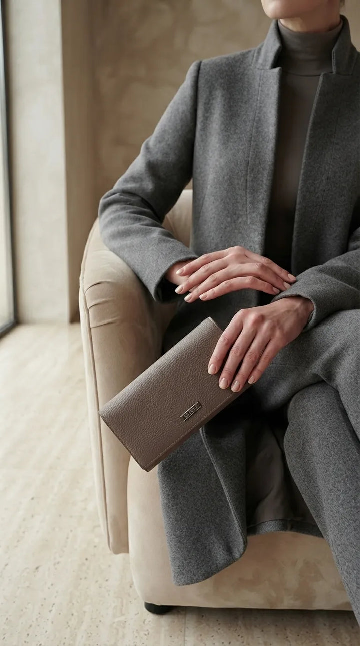 Coffee Formal Wallet For Women P71046
