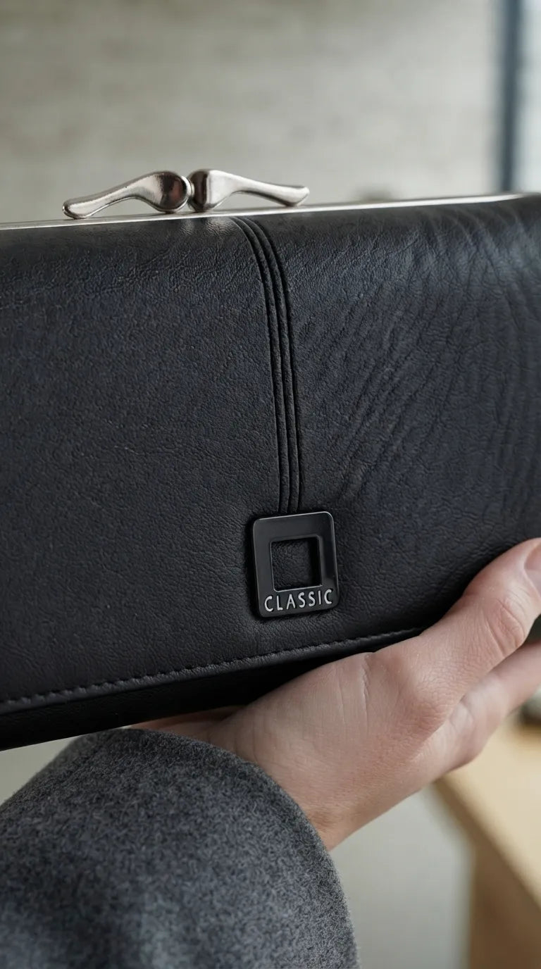 Black Formal Wallet For Women P71047