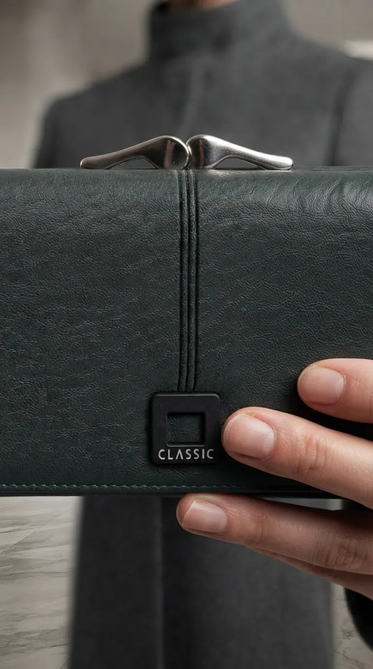 Green Formal Wallet For Women P71047