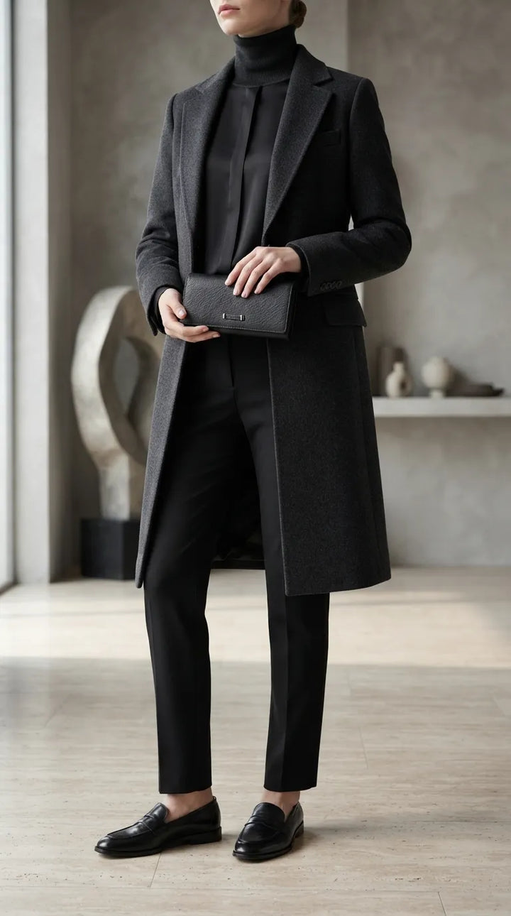 Black Formal Wallet For Women P71048