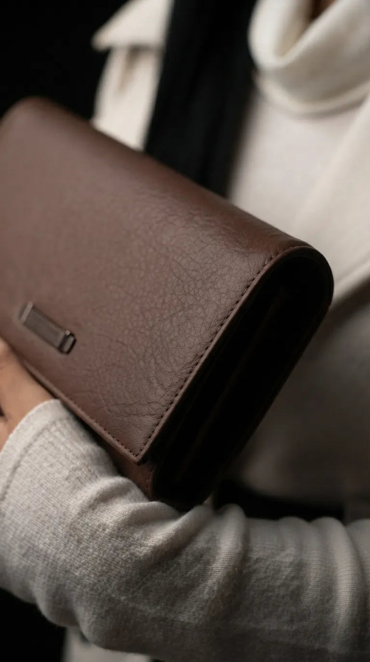 Brown Formal Wallet For Women P71048