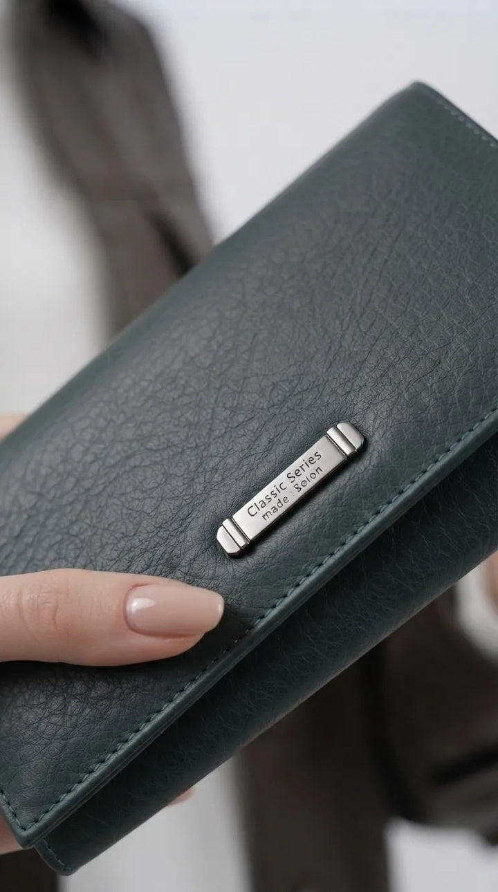 Green Formal Wallet For Women P71048