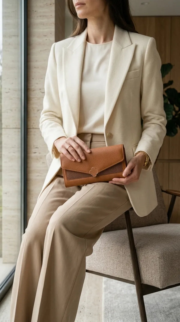 Mustard Formal Wallet For Women P71051