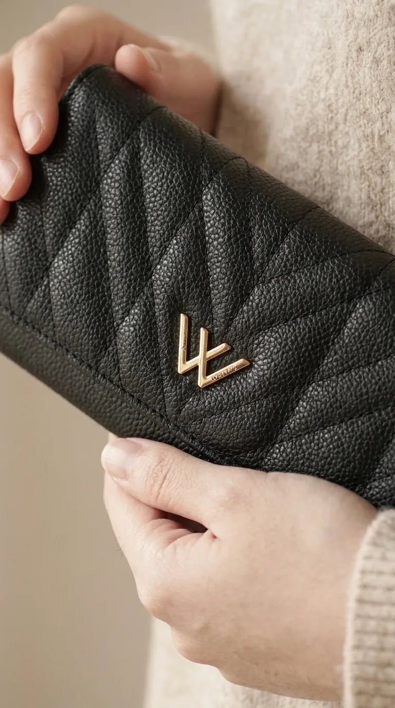Black Formal Wallet For Women P71052