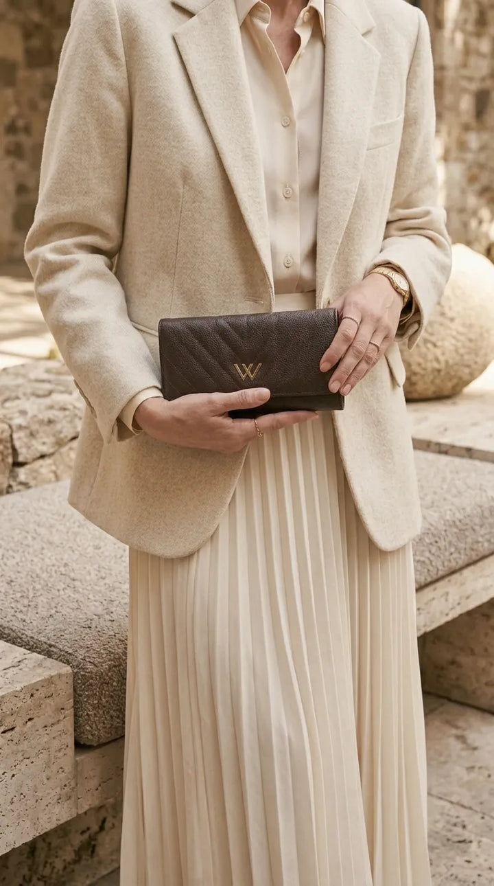 Coffee Formal Wallet For Women P71052