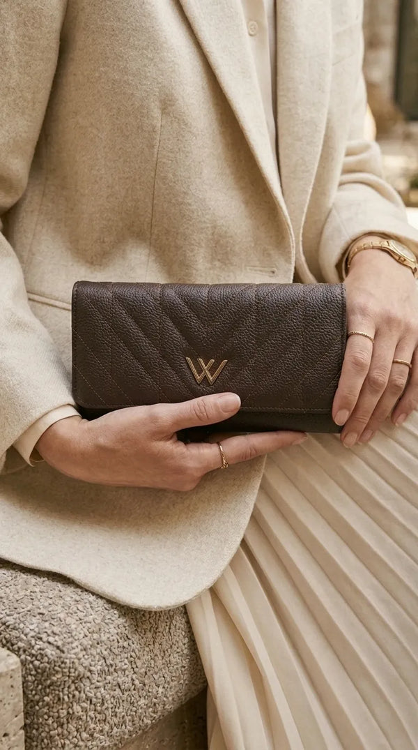 Coffee Formal Wallet For Women P71052