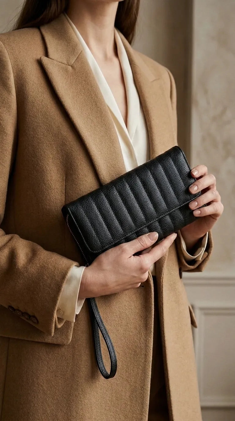 Black Formal Wallet For Women P71053