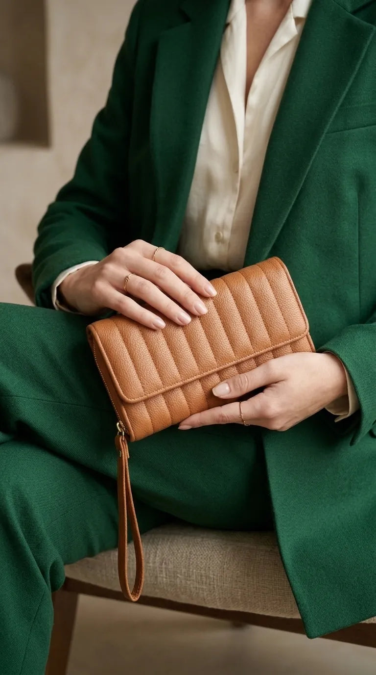 Mustard Formal Wallet For Women P71053