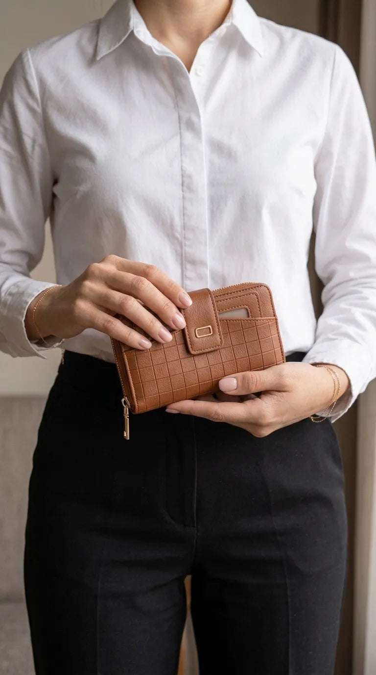 Mustard Formal Wallet For Women P71055
