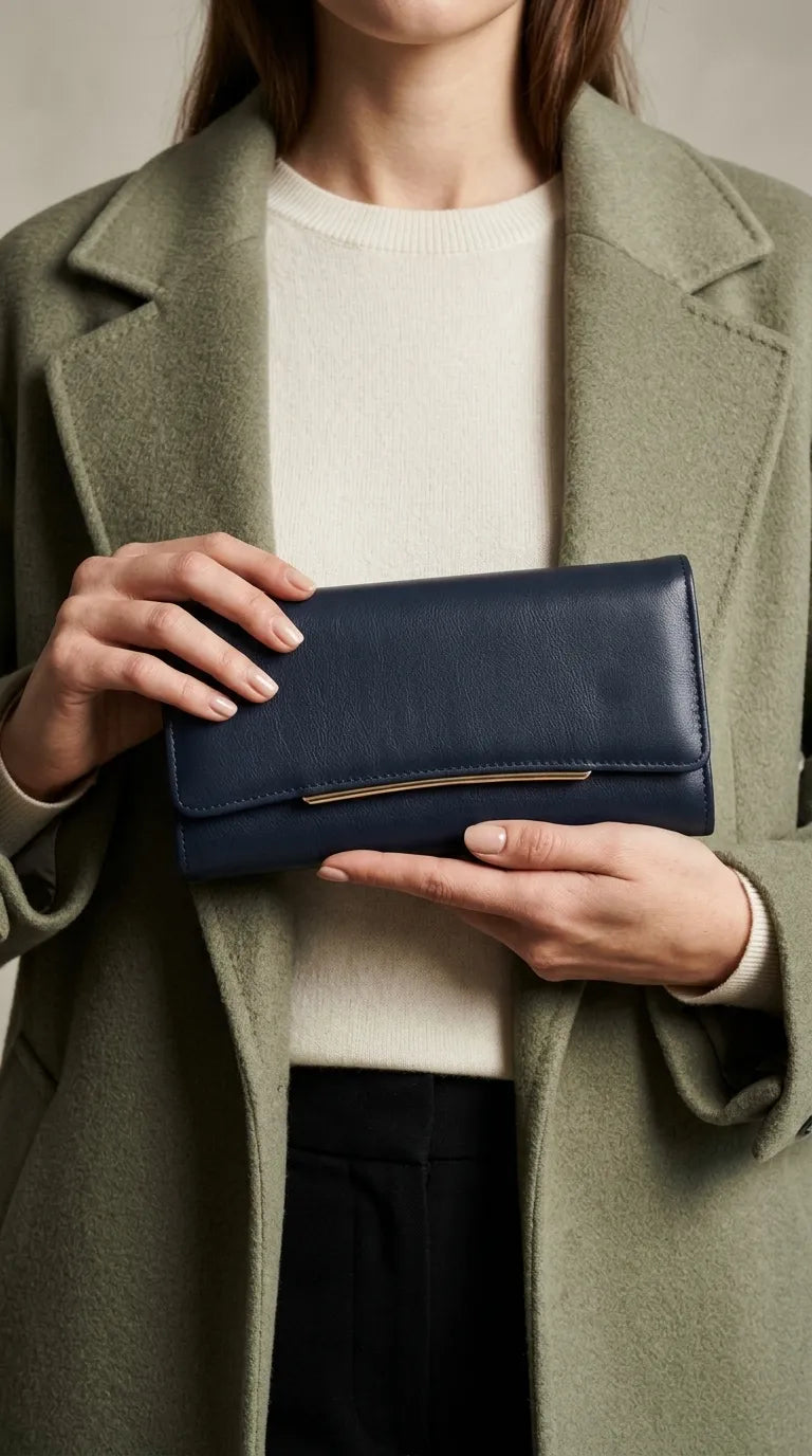 Navy Formal Wallet For Women P71057