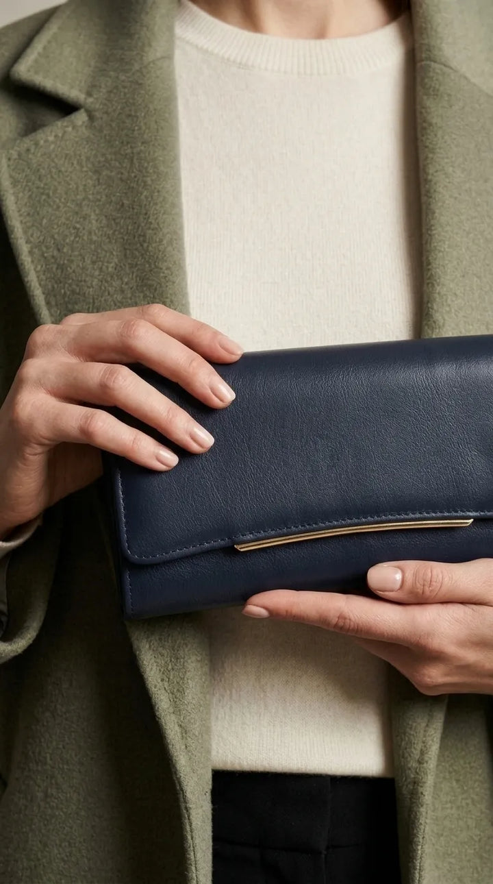 Navy Formal Wallet For Women P71057