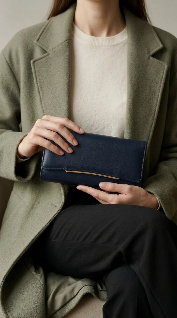 Navy Formal Wallet For Women P71057