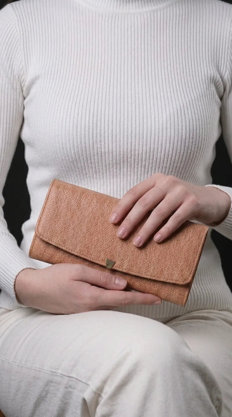 Brown Formal Wallet For Women P71058