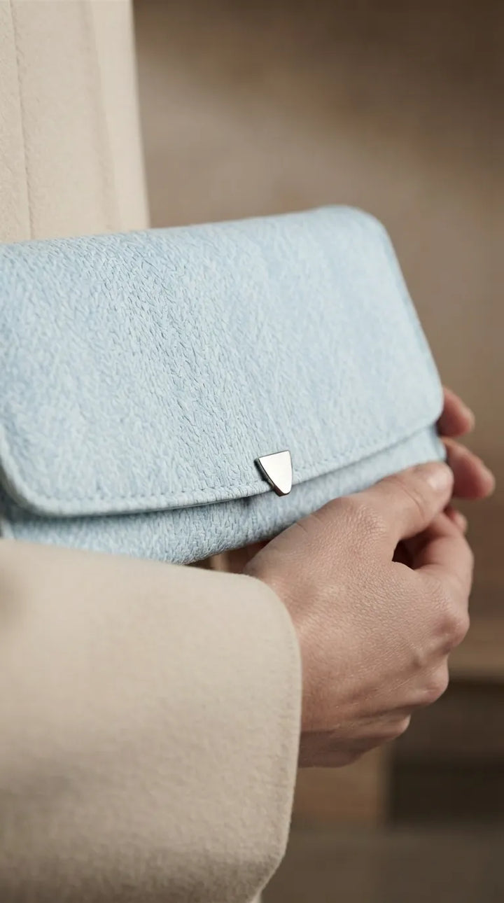 Sky Blue Formal Wallet For Women P71058