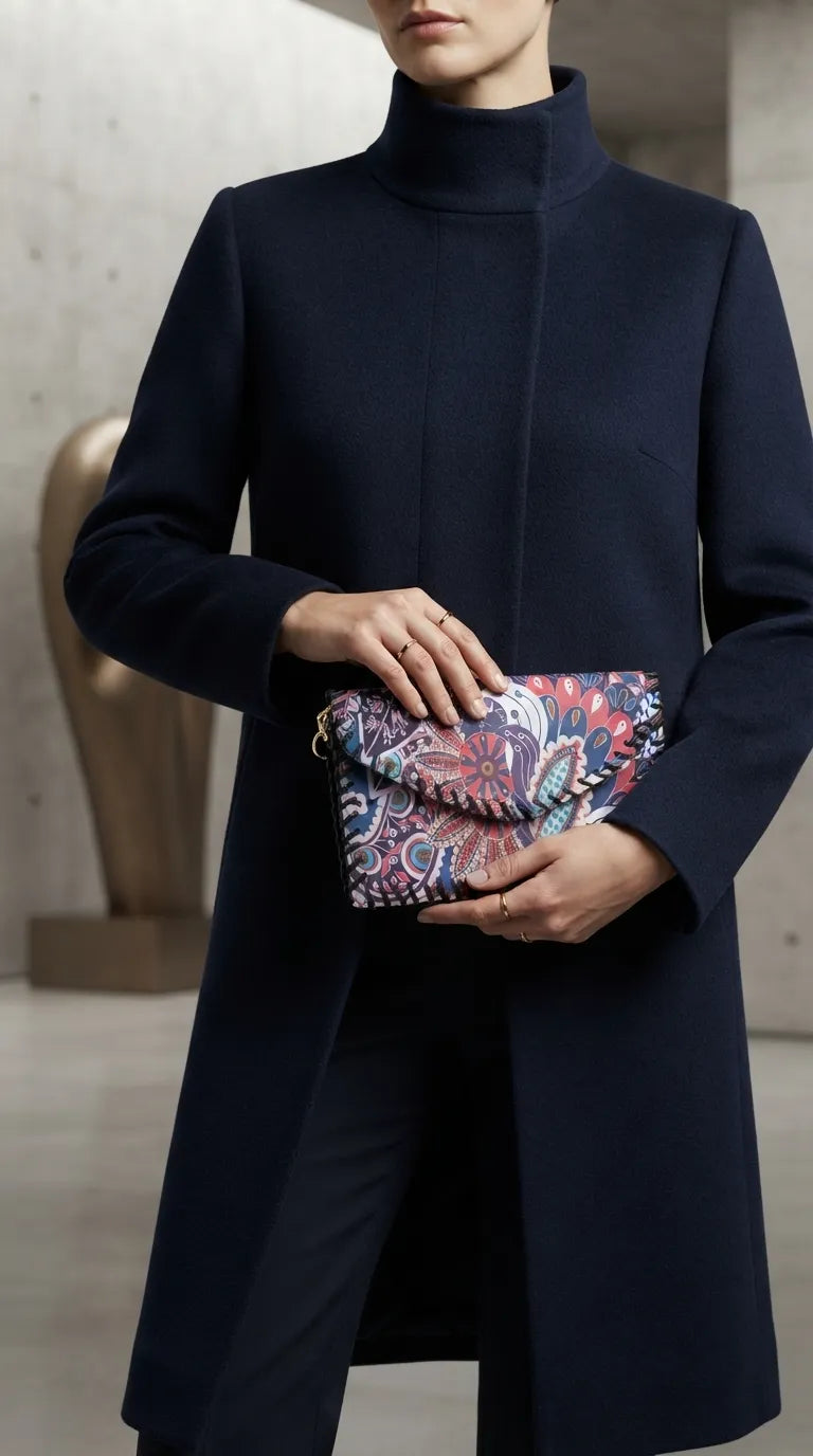 Blue Formal Wallet For Women P71059