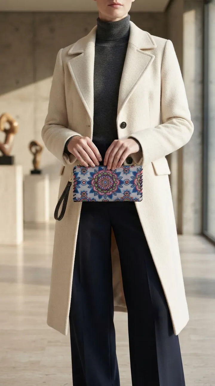 Blue Formal Wallet For Women P71060