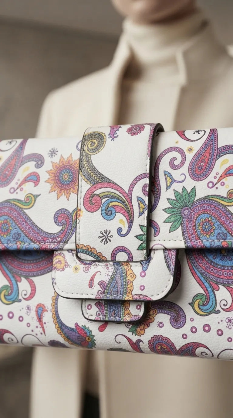 White Formal Wallet For Women P71061