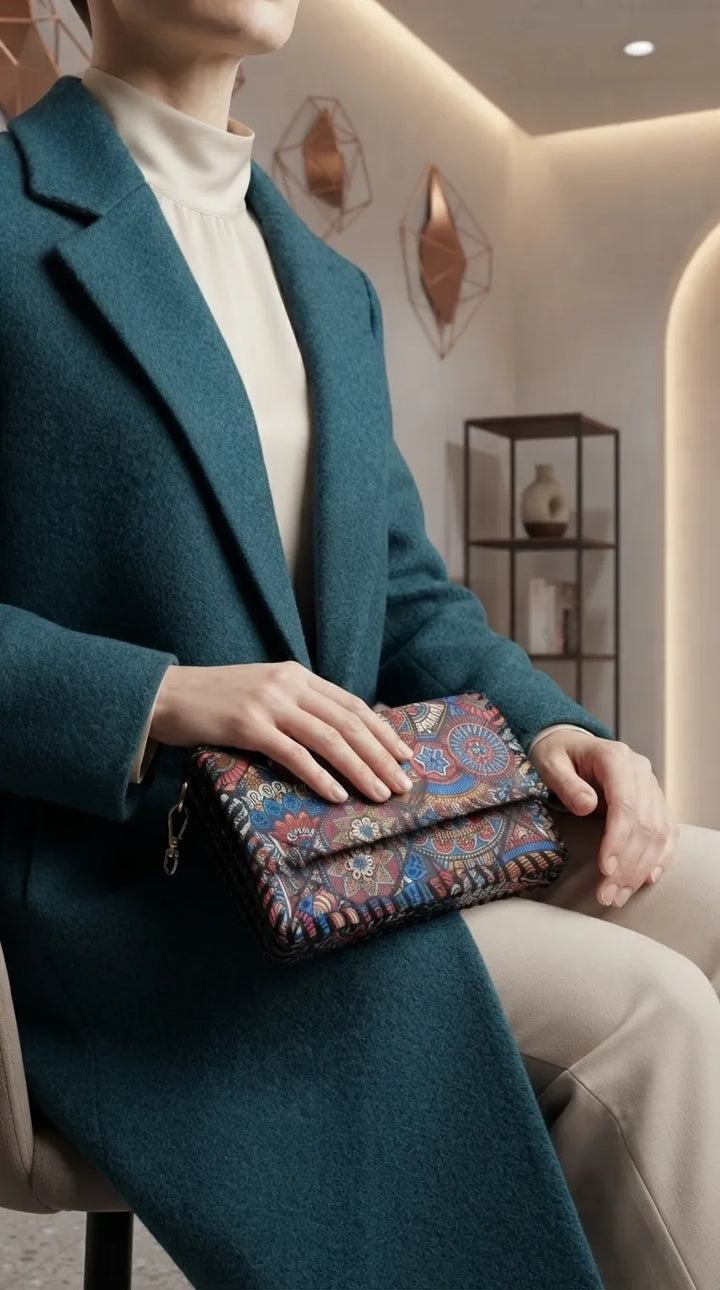 Blue Formal Wallet For Women P71062
