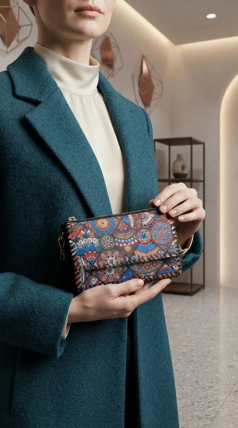 Blue Formal Wallet For Women P71062