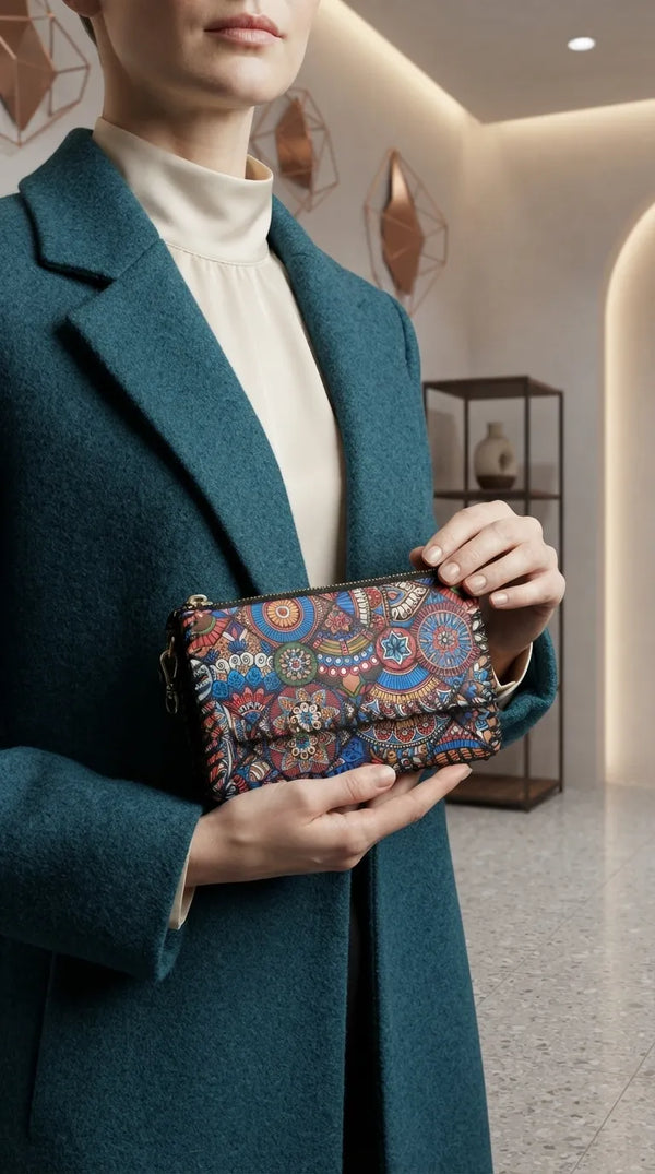 Blue Formal Wallet For Women P71062