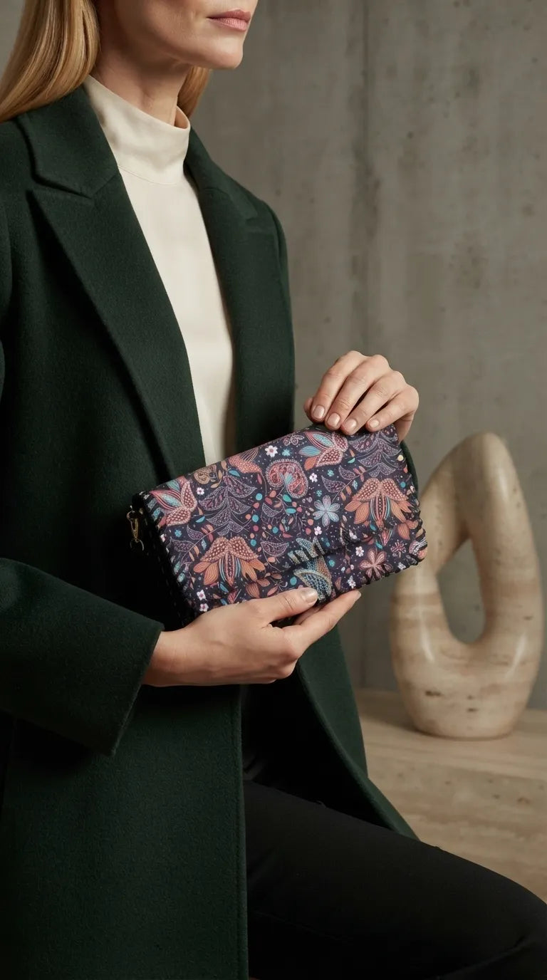 Purple Formal Wallet For Women P71062