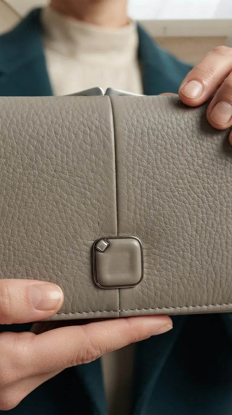 Grey Formal Wallet For Women P71075