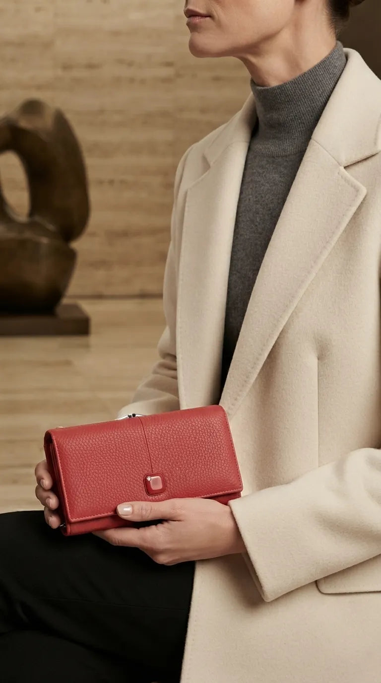 Red Formal Wallet For Women P71075