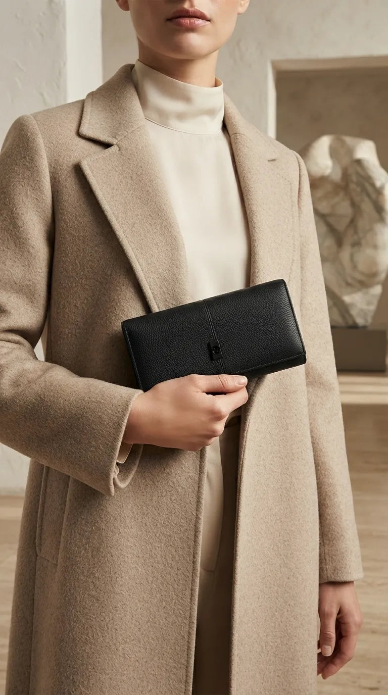 Black Formal Wallet For Women P71076