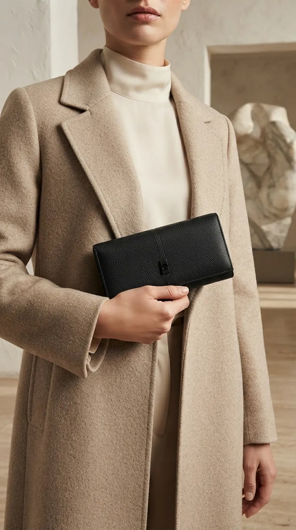 Black Formal Wallet For Women P71076