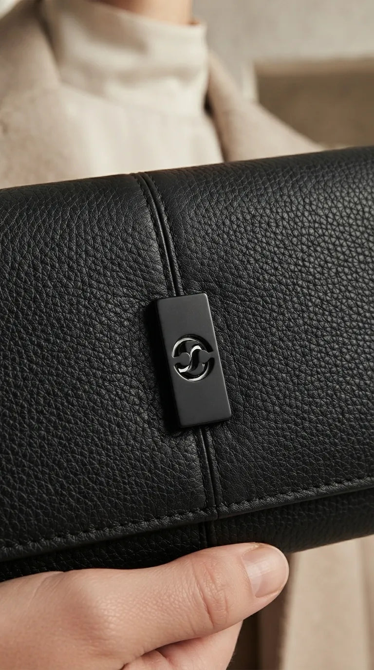 Black Formal Wallet For Women P71076
