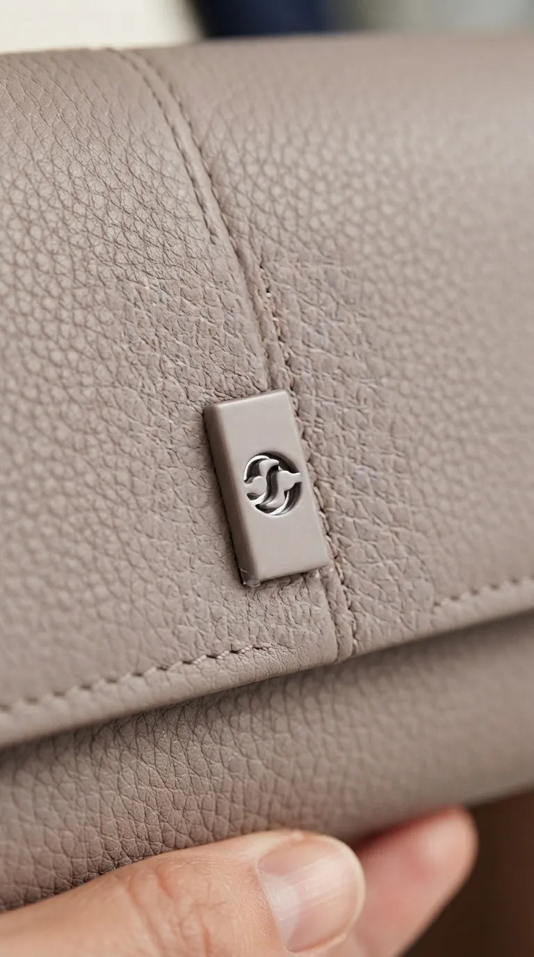 Beige Formal Wallet For Women P71076