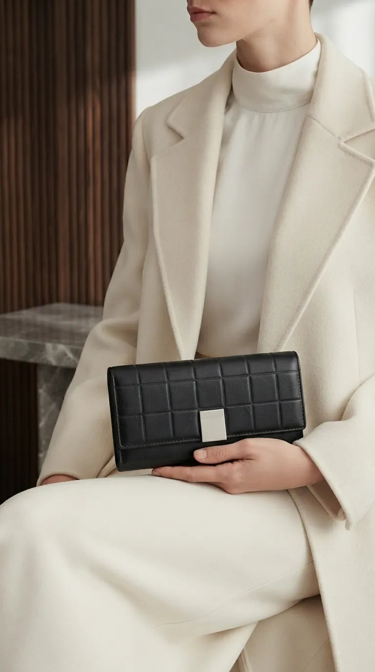 Black Formal Wallet For Women P71080