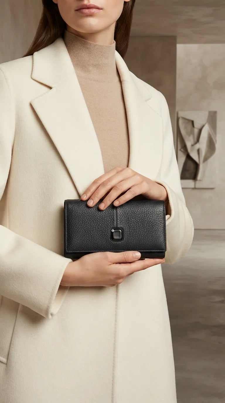 Black Formal Wallet For Women P71081