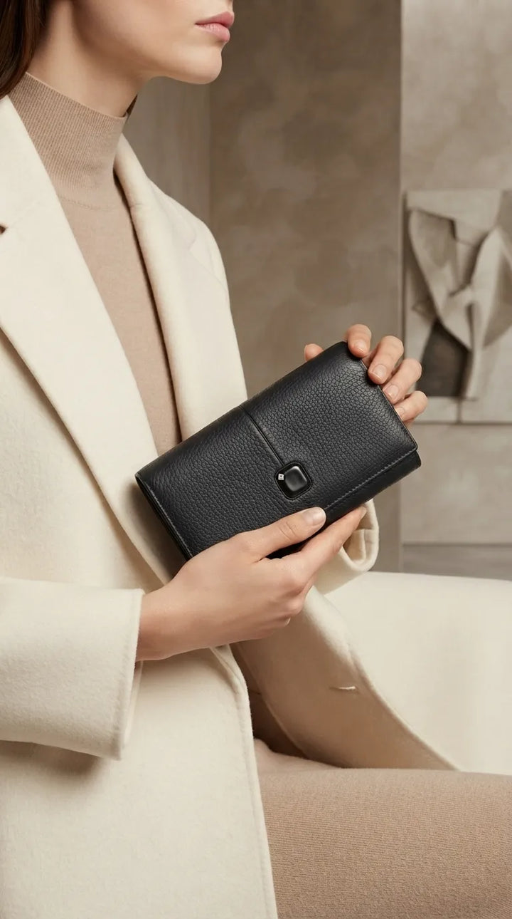 Black Formal Wallet For Women P71081