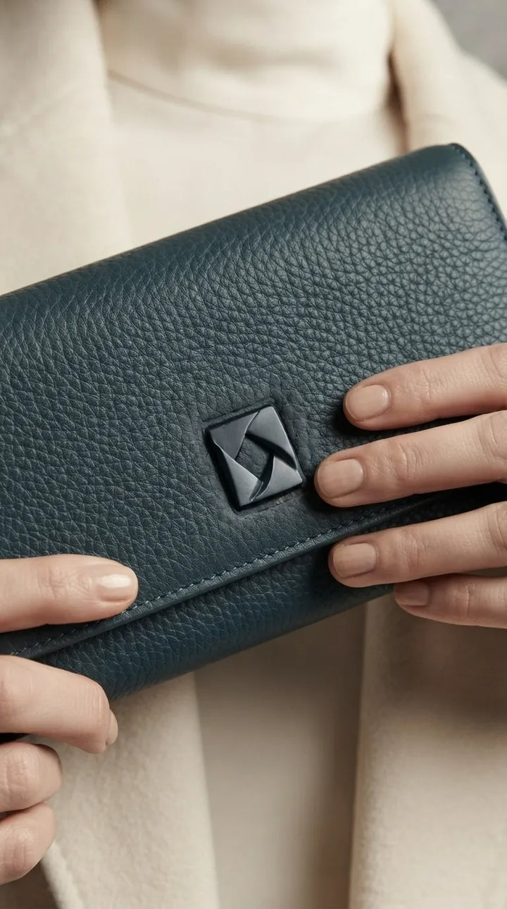 Blue Formal Wallet For Women P71082