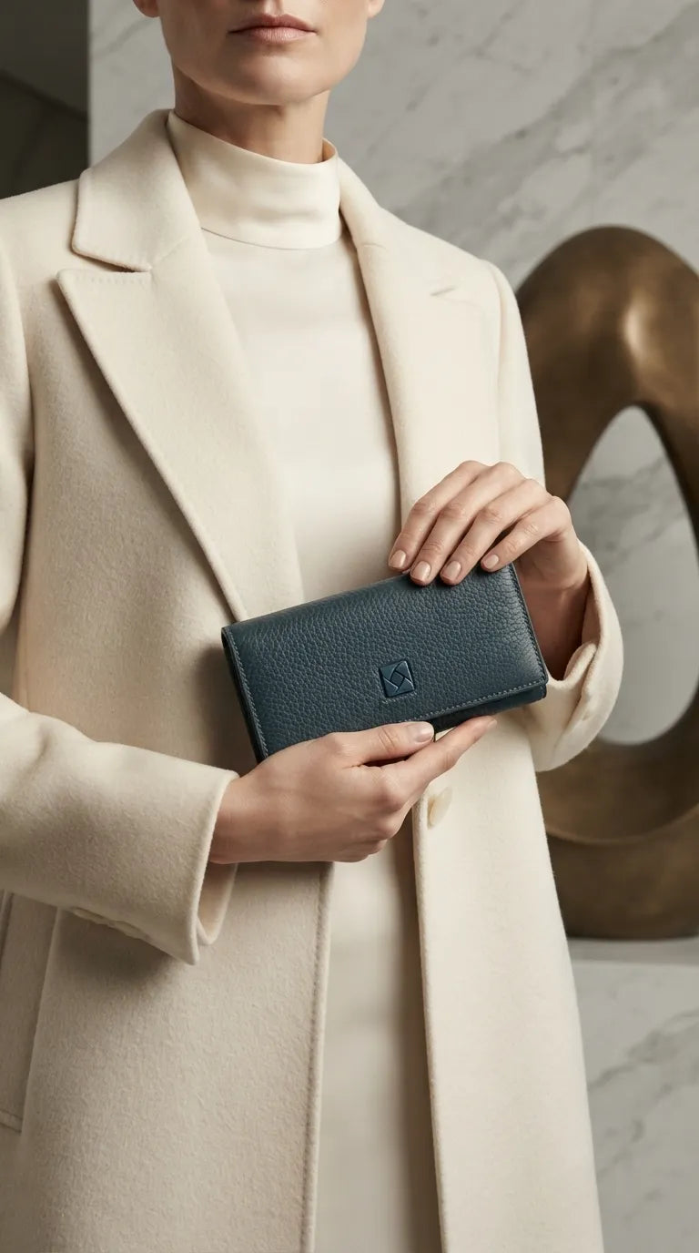 Blue Formal Wallet For Women P71082