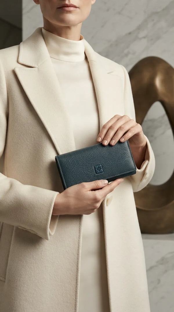 Blue Formal Wallet For Women P71082