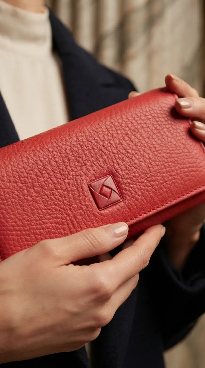Red Formal Wallet For Women P71082
