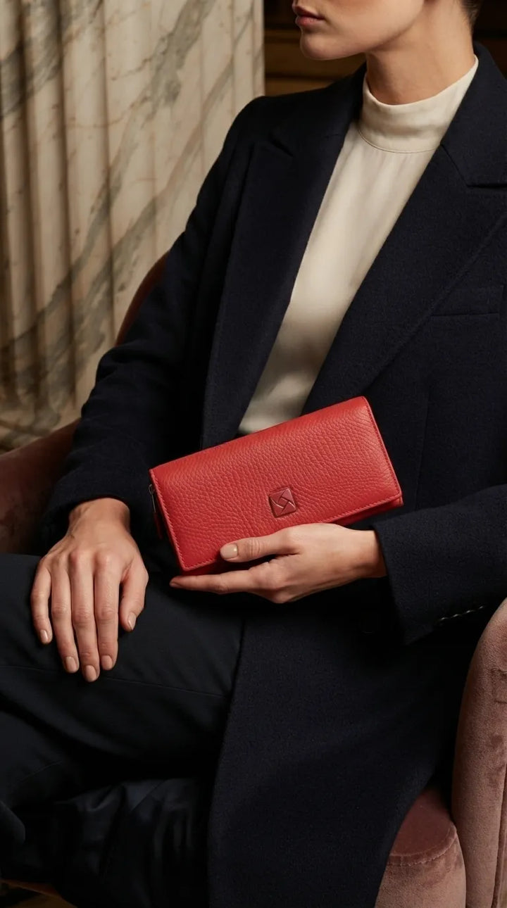 Red Formal Wallet For Women P71082