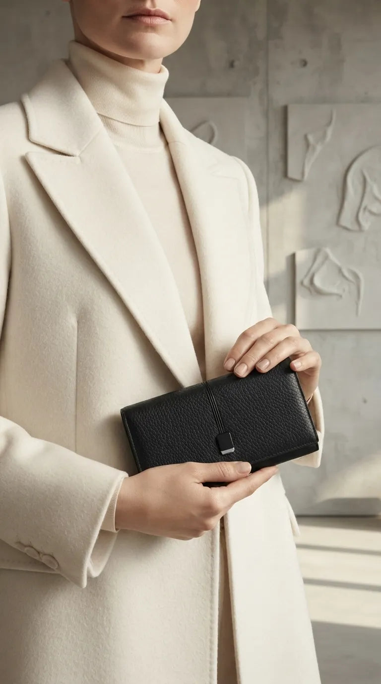 Black Formal Wallet For Women P71084