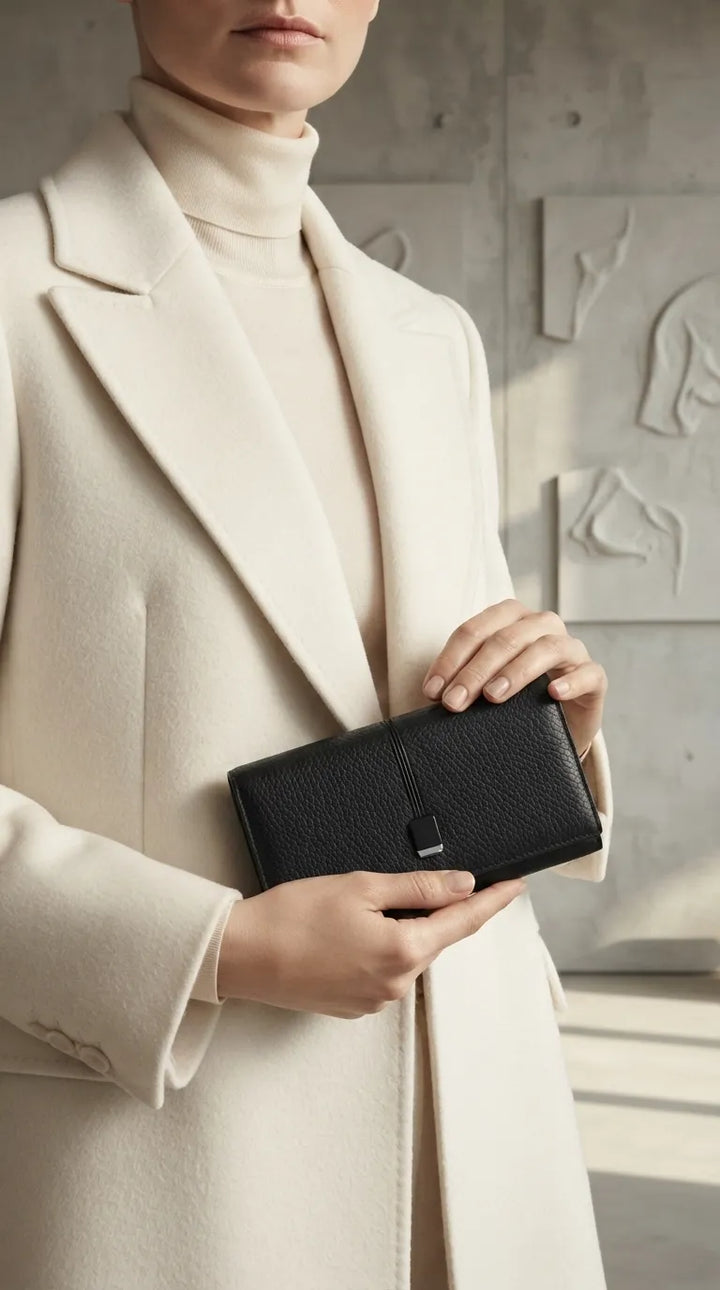 Black Formal Wallet For Women P71084