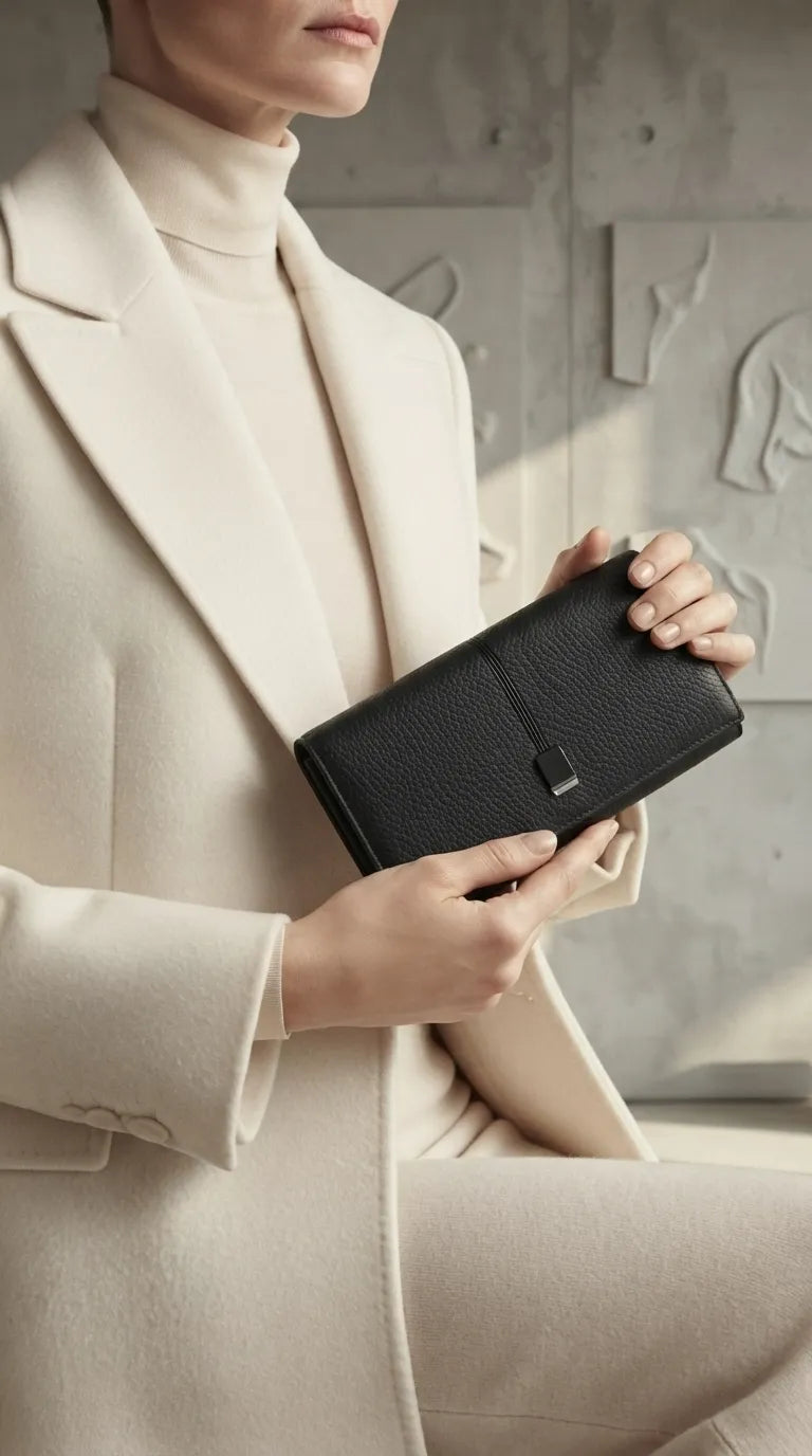 Black Formal Wallet For Women P71084