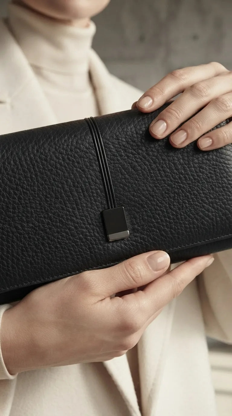 Black Formal Wallet For Women P71084