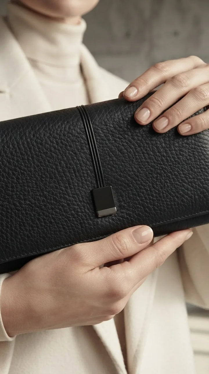 Black Formal Wallet For Women P71084