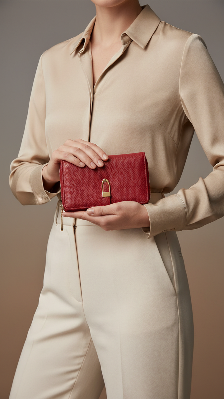 Red Casual Wallet For Women P71125