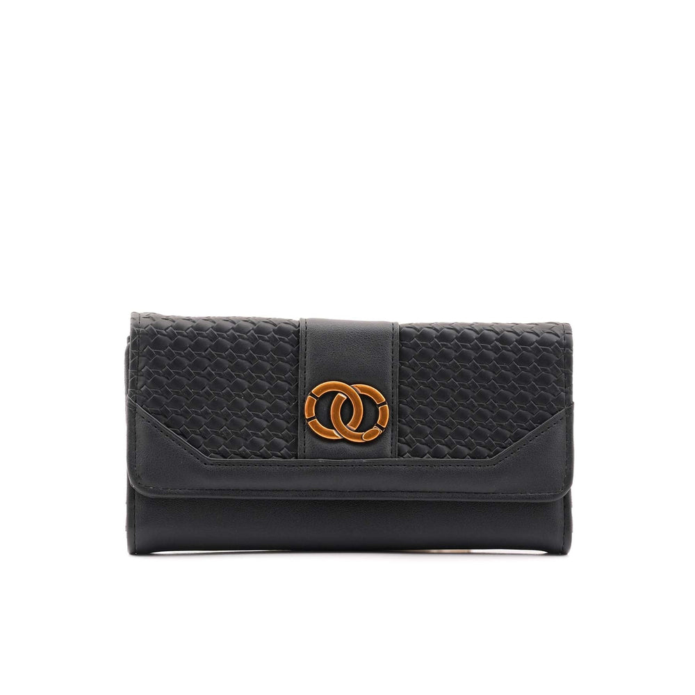Black Casual Wallet For Women P71129
