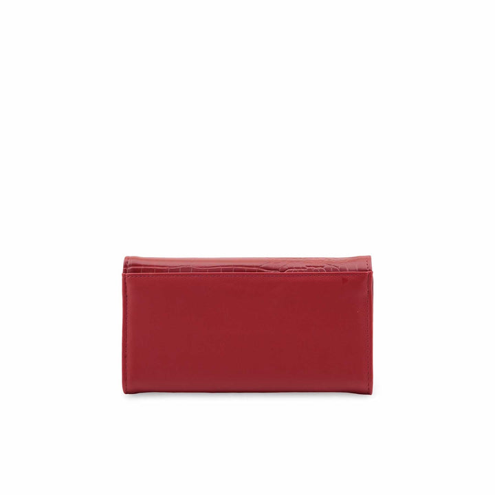 Maroon Casual Wallet For Ladies P71130