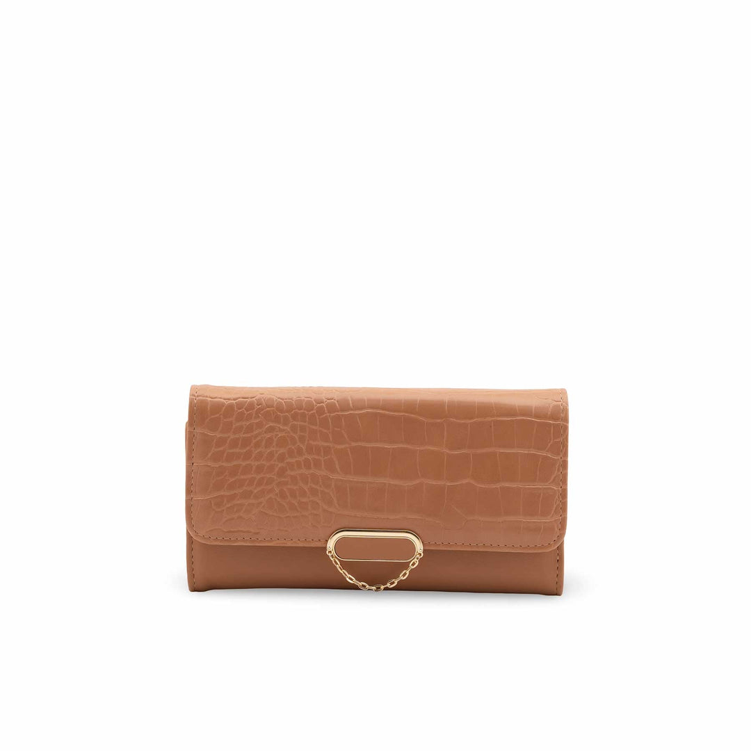 Beige Casual Wallet For Ladies P71130