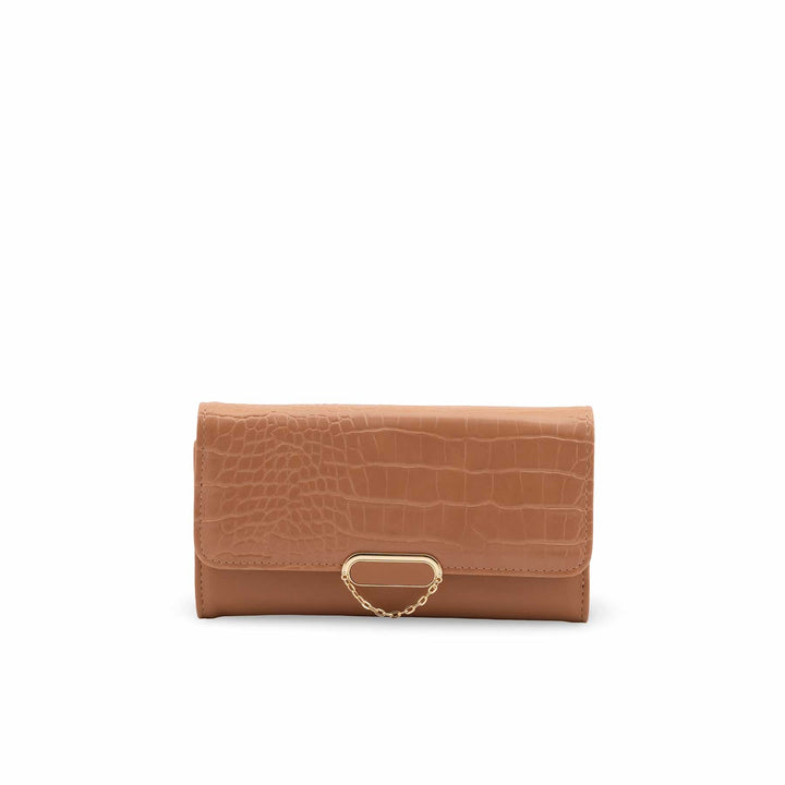Beige Casual Wallet For Ladies P71130