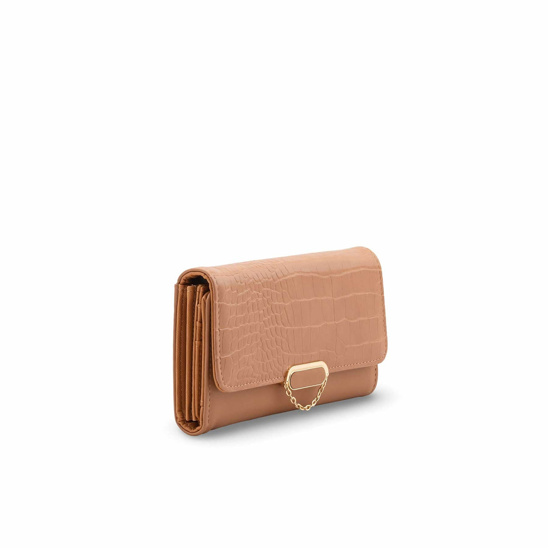 Beige Casual Wallet For Ladies P71130
